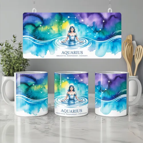Aquarius Zodiac Mug