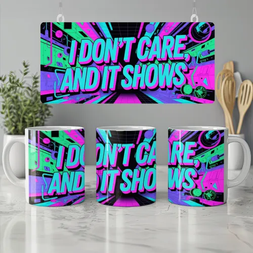 Cyberpunk Neon Sarcastic Mug