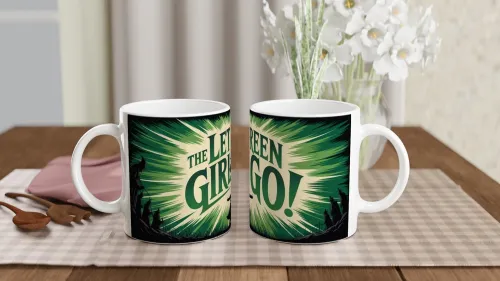 Let The Green Girl Go - Witch Silhouette Design