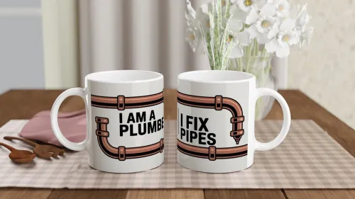 I Am A Plumber I Fix Pipes - Copper Pipes Desi…