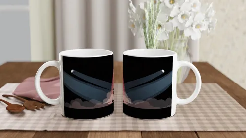 Stage Performer Silhouette Spotlight Dance Mug