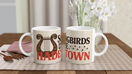 Songbirds Lyre Hadestown Musical Mug