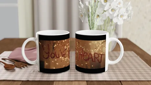 You've Got Heart - Inspirational Red Glitter C…