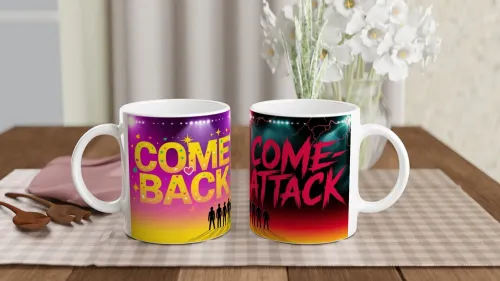 Comeback Come-Attack Boy Band Silhouette Split…