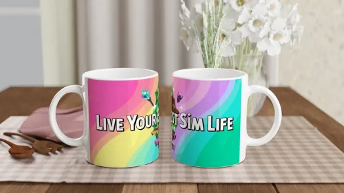 Live Your Best Sim Life Gaming Mug