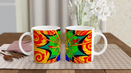 Mind Blown Pop Art Psychedelic Explosion Mug