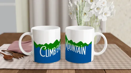 Climb Every Mountain Hiking Mug
