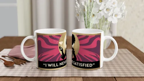 I Will Never Be Satisfied - Retro Silhouette Q…