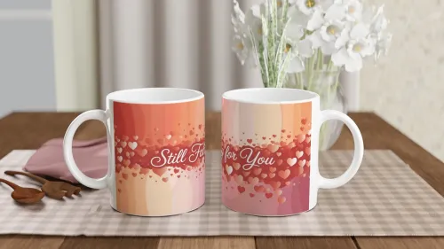 Still Falling for You Romantic Hearts Mug