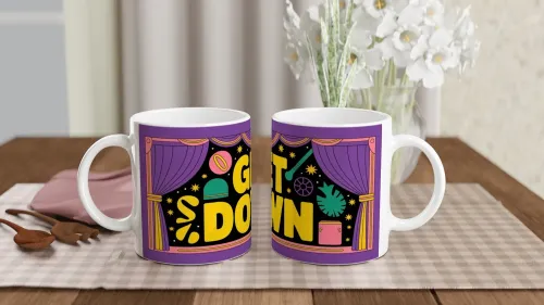 Get Down Retro Disco Stage Mug