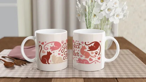 Purr-fect Together Cat Lovers Mug