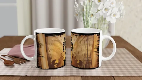 Young Scrappy & Hungry Colonial Writer Mug