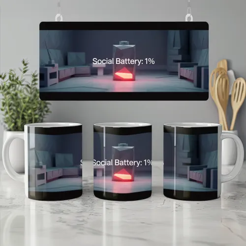 Social Battery Mug