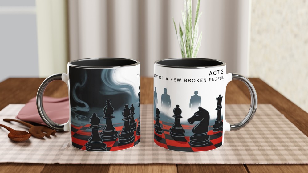 Chess Musical Mug | 'Story of a Few Broken People' Quote | West End Theatre Gift | Gift for Musical Theatre Fans — view 9