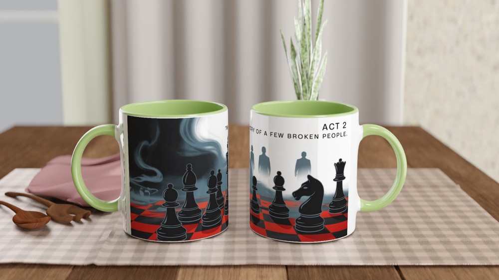 Chess Musical Mug | 'Story of a Few Broken People' Quote | West End Theatre Gift | Gift for Musical Theatre Fans — view 5