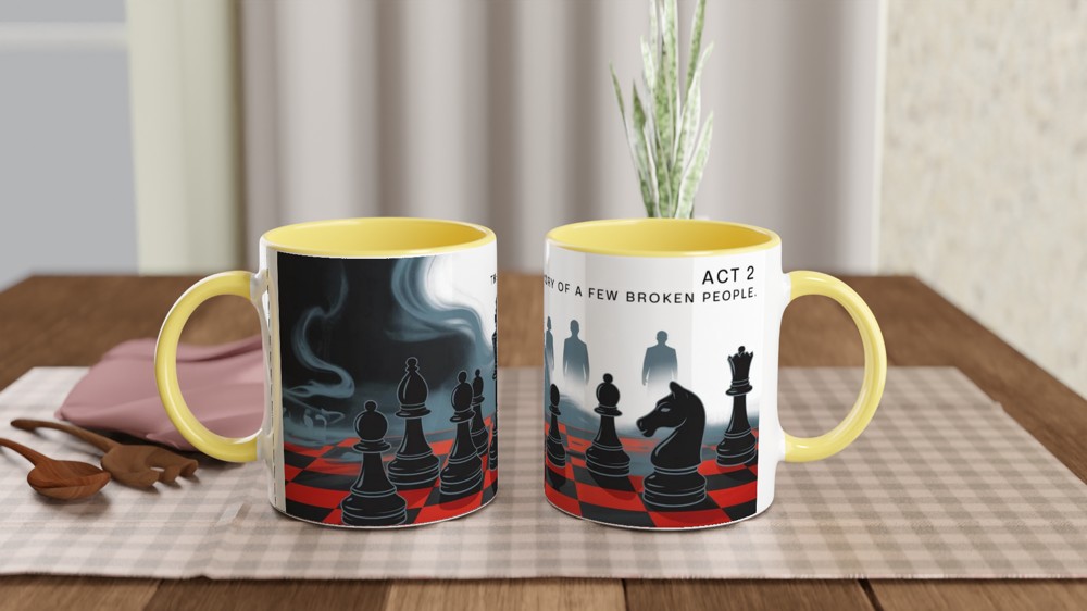 Chess Musical Mug | 'Story of a Few Broken People' Quote | West End Theatre Gift | Gift for Musical Theatre Fans — view 8