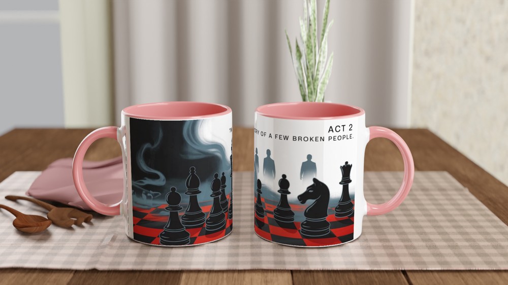 Chess Musical Mug | 'Story of a Few Broken People' Quote | West End Theatre Gift | Gift for Musical Theatre Fans — view 6