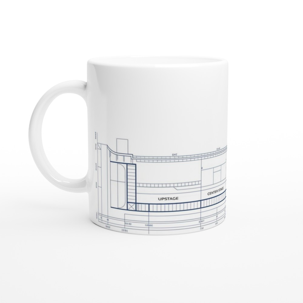 Theatre Stage Blueprint Plan Mug – Drama & Performing Arts — view 10