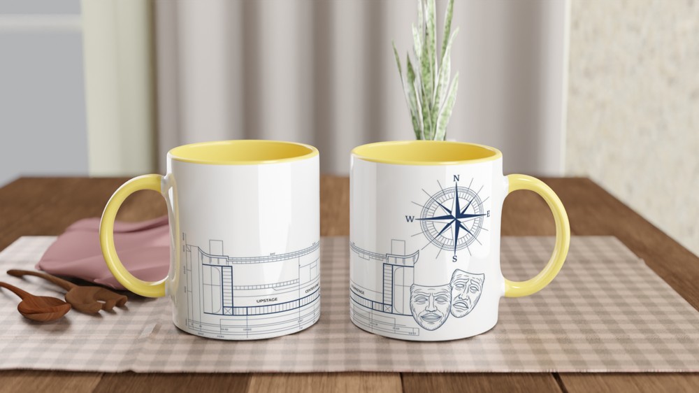 Theatre Stage Blueprint Plan Mug – Drama & Performing Arts — view 8