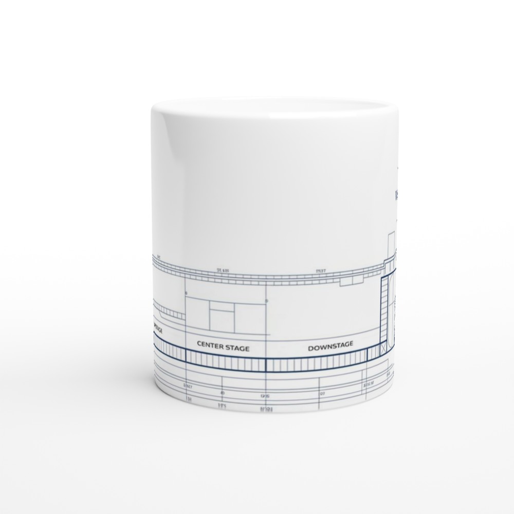 Theatre Stage Blueprint Plan Mug – Drama & Performing Arts — view 11
