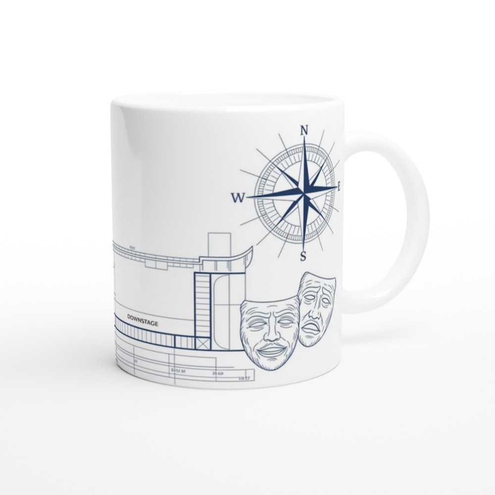 Theatre Stage Blueprint Plan Mug – Drama & Performing Arts — view 12