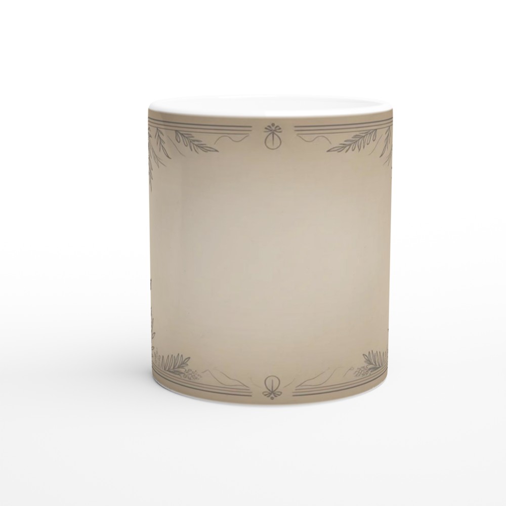 Vintage Folk Music Scene Decorative Border Mug — view 11
