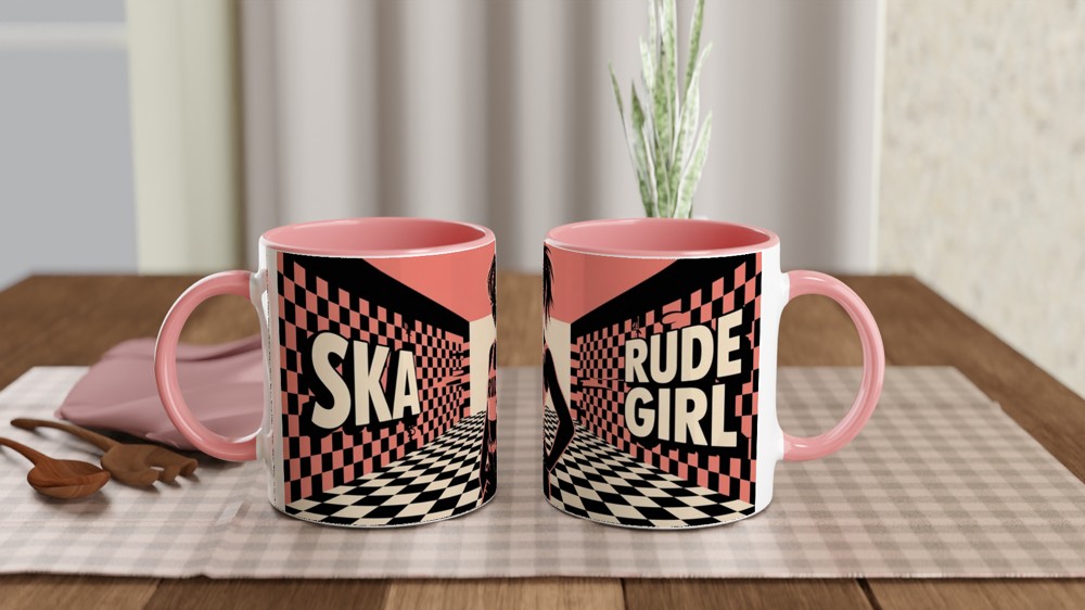 Ska Mug | Rude Girl 2-Tone Gift | Music Lover Present | Birthday Gift for Her — view 6