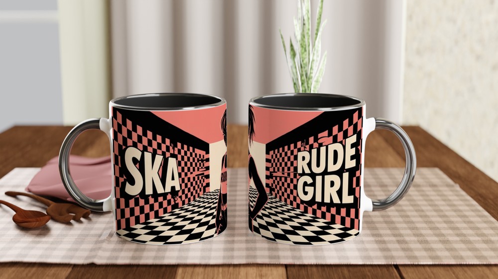 Ska Mug | Rude Girl 2-Tone Gift | Music Lover Present | Birthday Gift for Her — view 9