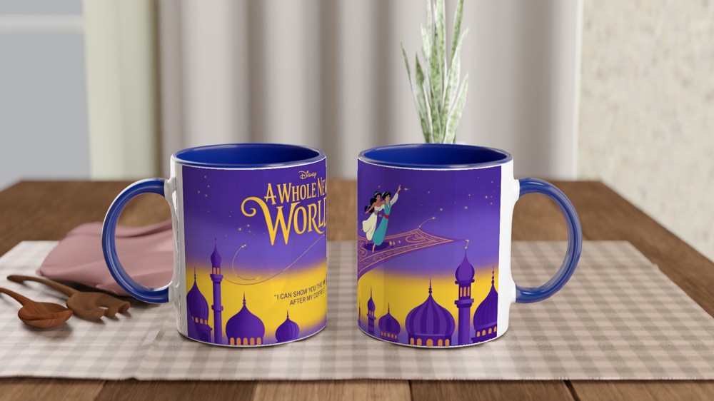 Aladdin Mug | 'I Can Show You the World' Quote | Musical Theatre Gift | Funny Theatre Lover Present — view 4