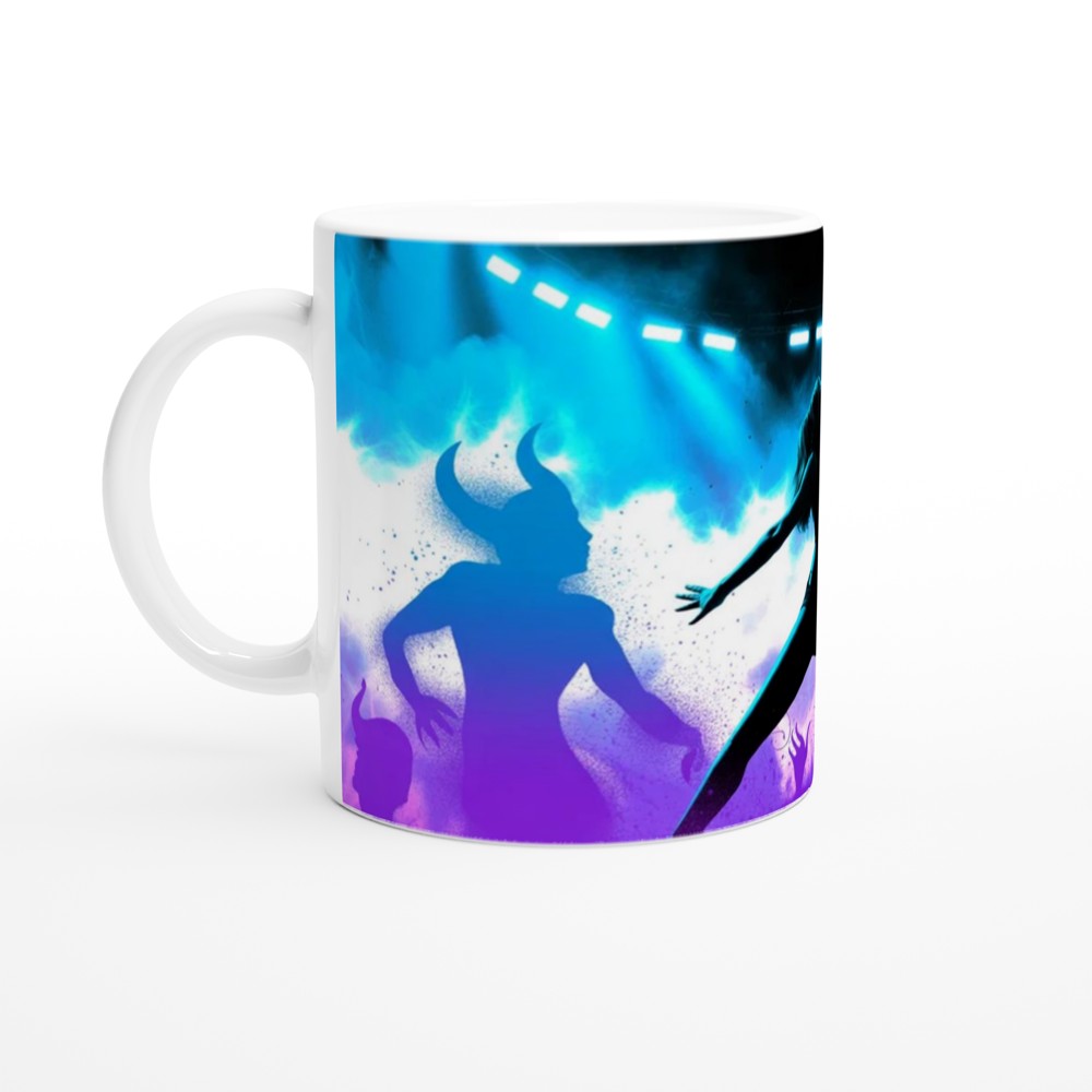 Rock Singer Silhouette with Demons Stage Performance — view 10