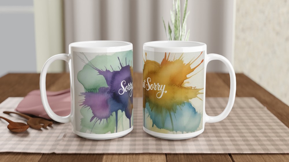 Six the Musical Mug | Sorry Not Sorry Gift | Theatre Lover Present | Anne Boleyn Quote — view 2