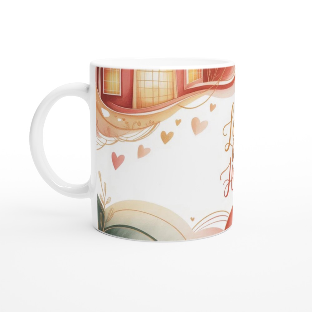 Love Lives Here Mug | Romantic Anniversary Gift | Cosy Couple Present | Valentines Day Mug for Her and Him — view 10