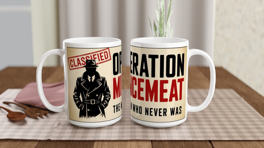 Operation Mincemeat Mug | The Man Who Never Was | Musical Theatre Gift | West End Theatre Present — view 2