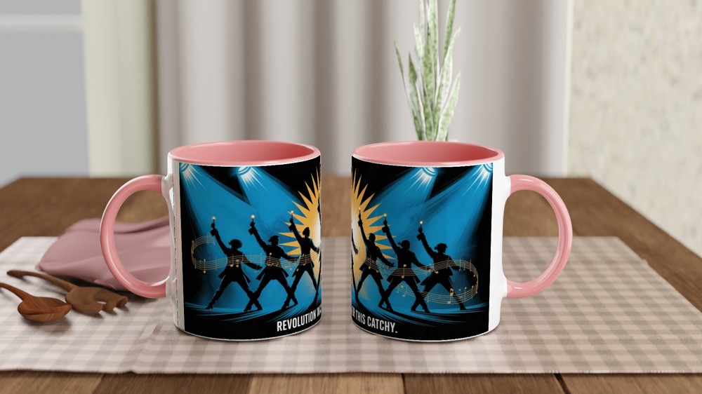 Hamilton Choreography Mug | Musical Theatre Gift | Revolutionary Dance Silhouette Mug | Theatre Lover Present — view 6