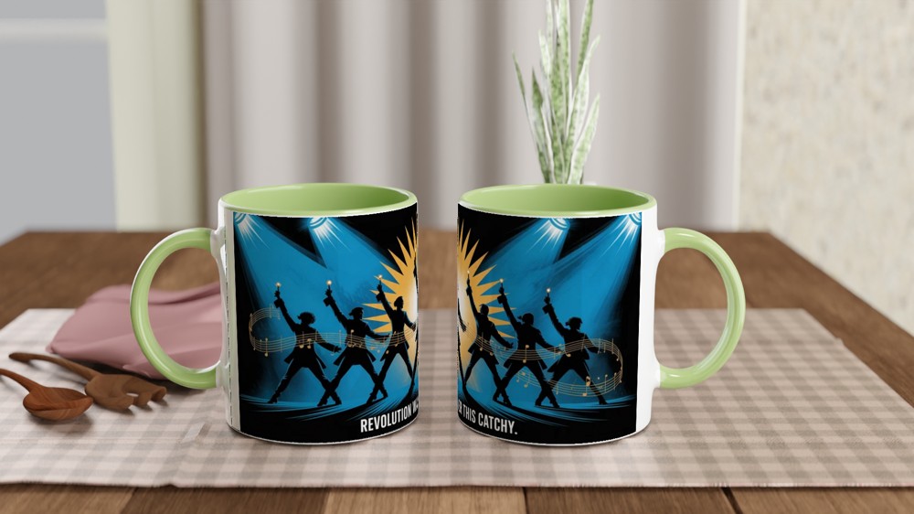 Hamilton Choreography Mug | Musical Theatre Gift | Revolutionary Dance Silhouette Mug | Theatre Lover Present — view 5