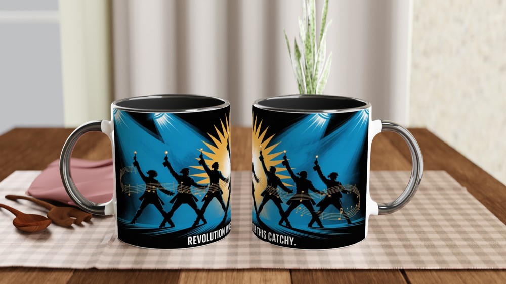 Hamilton Choreography Mug | Musical Theatre Gift | Revolutionary Dance Silhouette Mug | Theatre Lover Present — view 9