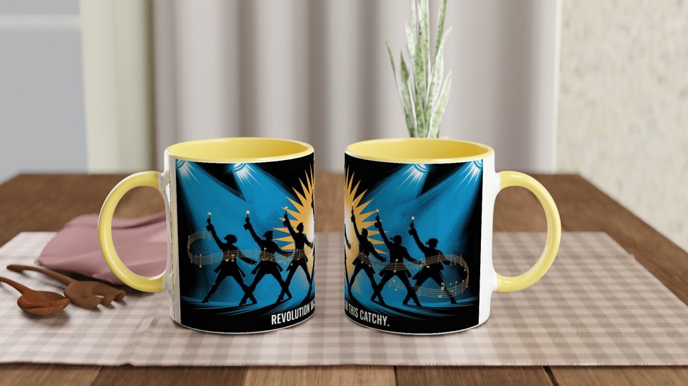 Hamilton Choreography Mug | Musical Theatre Gift | Revolutionary Dance Silhouette Mug | Theatre Lover Present — view 8