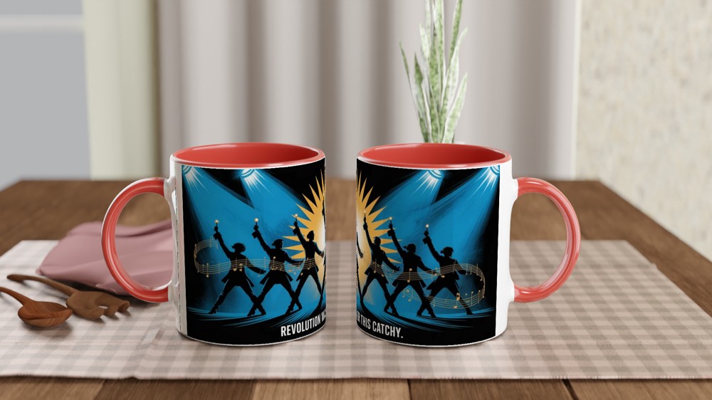 Hamilton Choreography Mug | Musical Theatre Gift | Revolutionary Dance Silhouette Mug | Theatre Lover Present — view 7