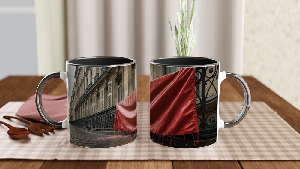 Les Miserables Mug | Red Flag Balcony Design | Musical Theatre Gift | Present for West End Fan — view 9