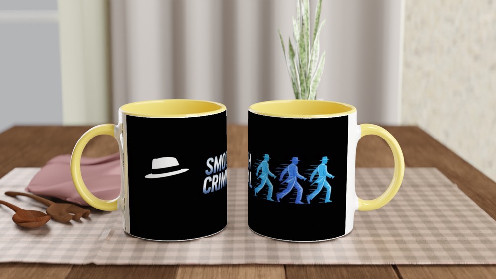 Smooth Criminal Mug | Retro Neon Moonwalk Gift | Music Icon Present for Him or Her | Black Ceramic Coffee Mug — view 8