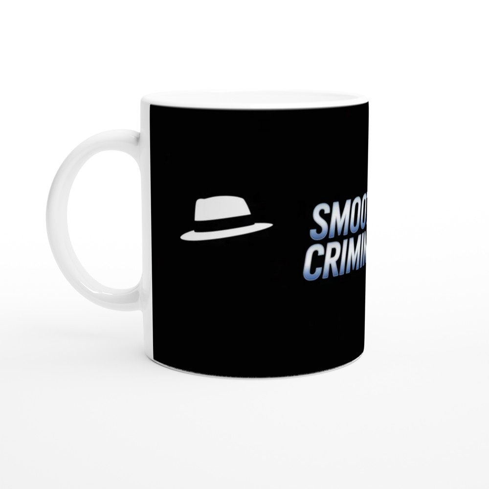 Smooth Criminal Mug | Retro Neon Moonwalk Gift | Music Icon Present for Him or Her | Black Ceramic Coffee Mug — view 10