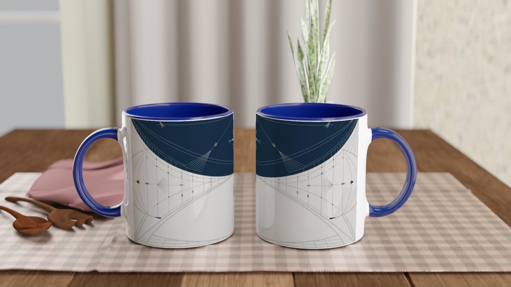 Theatre Director Mug | Stagecraft Compass Design | Gift for Theatre Lovers | Stage Manager Present — view 4