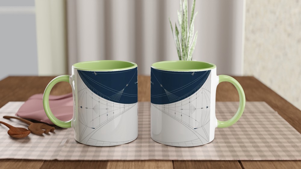 Theatre Director Mug | Stagecraft Compass Design | Gift for Theatre Lovers | Stage Manager Present — view 5