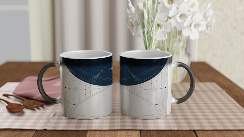 Theatre Director Mug | Stagecraft Compass Design | Gift for Theatre Lovers | Stage Manager Present — view 3