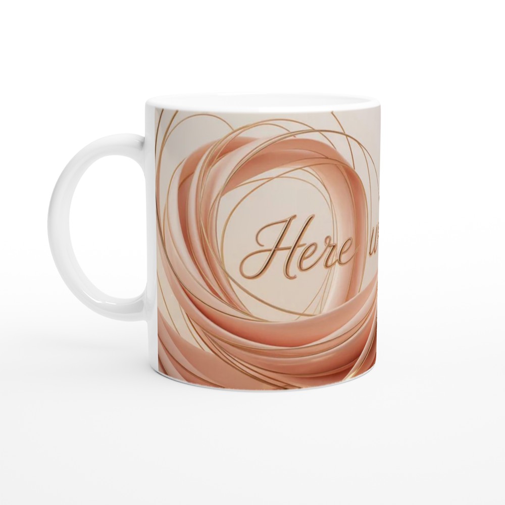 Here With You Mug | Romantic Anniversary Gift | Valentines Day Present | Modern Love Couple Mug — view 10