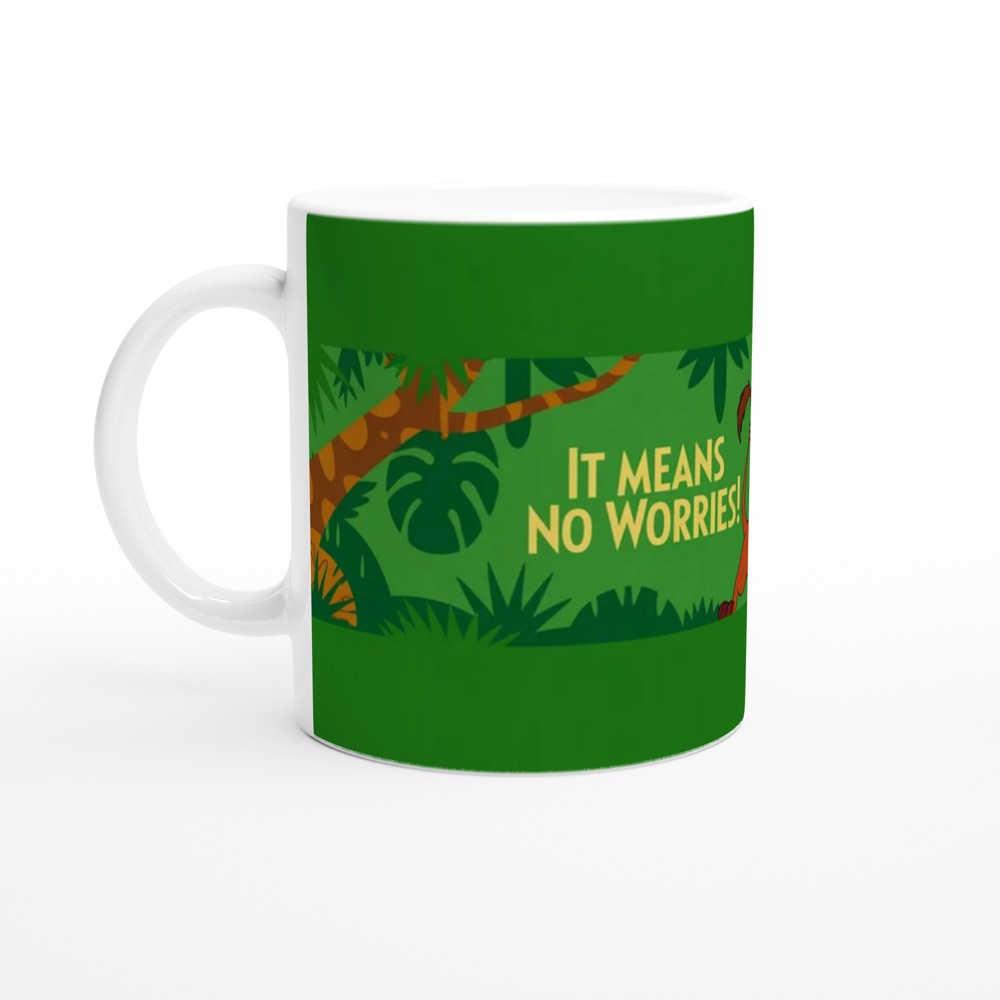 Lion King Musical Mug | It Means No Worries Gift | West End Theatre Present | Hakuna Matata Puppet Design — view 10