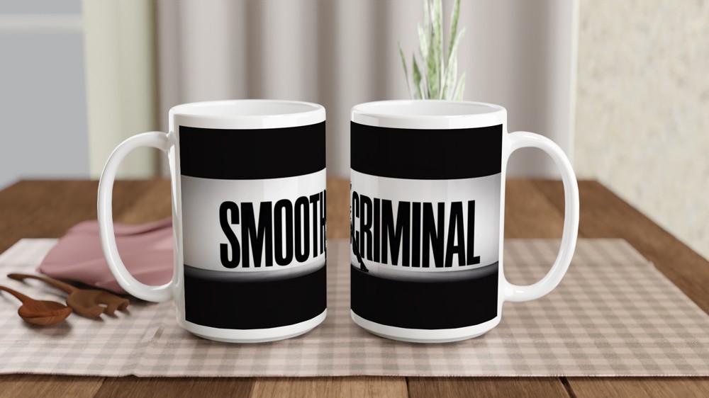 MJ The Musical Mug | Smooth Criminal Silhouette | Theatre Lover Gift | Dance Lean Present — view 2