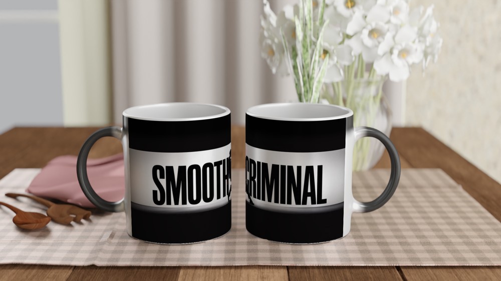 MJ The Musical Mug | Smooth Criminal Silhouette | Theatre Lover Gift | Dance Lean Present — view 3