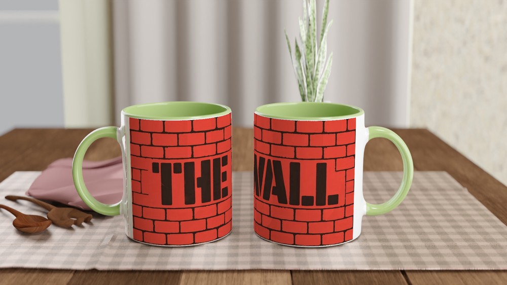 Hadestown Mug | 'The Wall' Musical Theatre Gift | Broadway Fan Present | Brick Graffiti Design — view 5