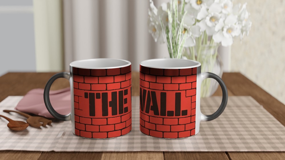 Hadestown Mug | 'The Wall' Musical Theatre Gift | Broadway Fan Present | Brick Graffiti Design — view 3